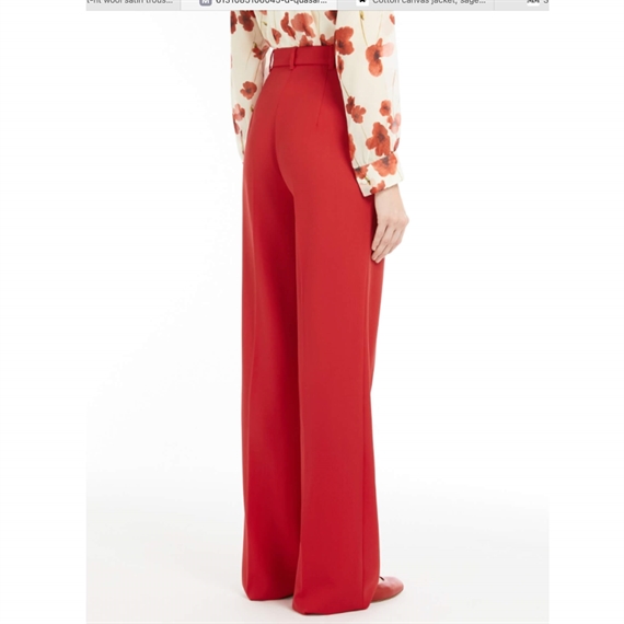 Max Mara Studio Quasar Bukser, Rød 